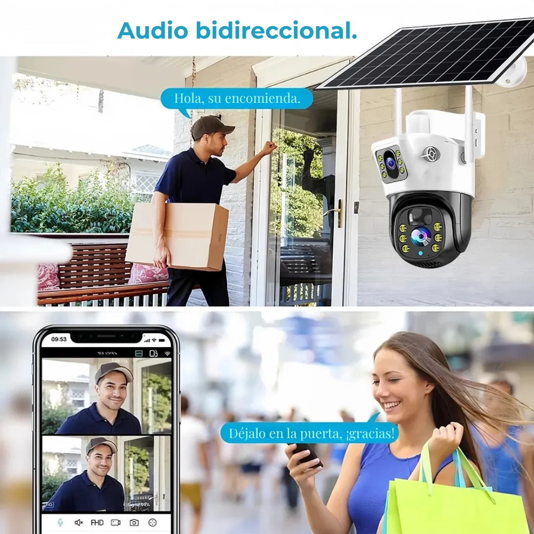Cámara de Seguridad Inalámbrica Solar