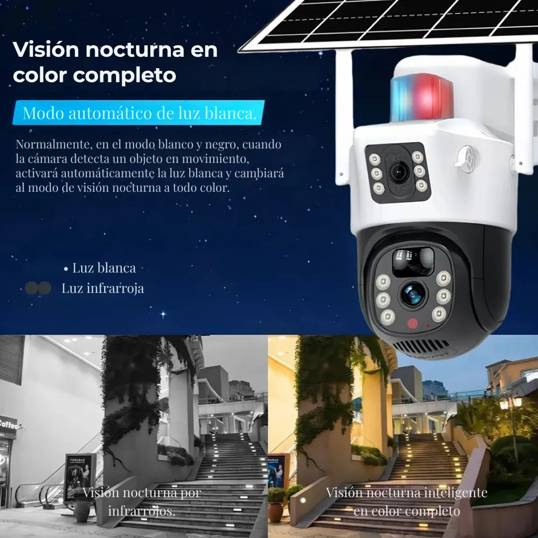 Cámara de Seguridad Inalámbrica Solar