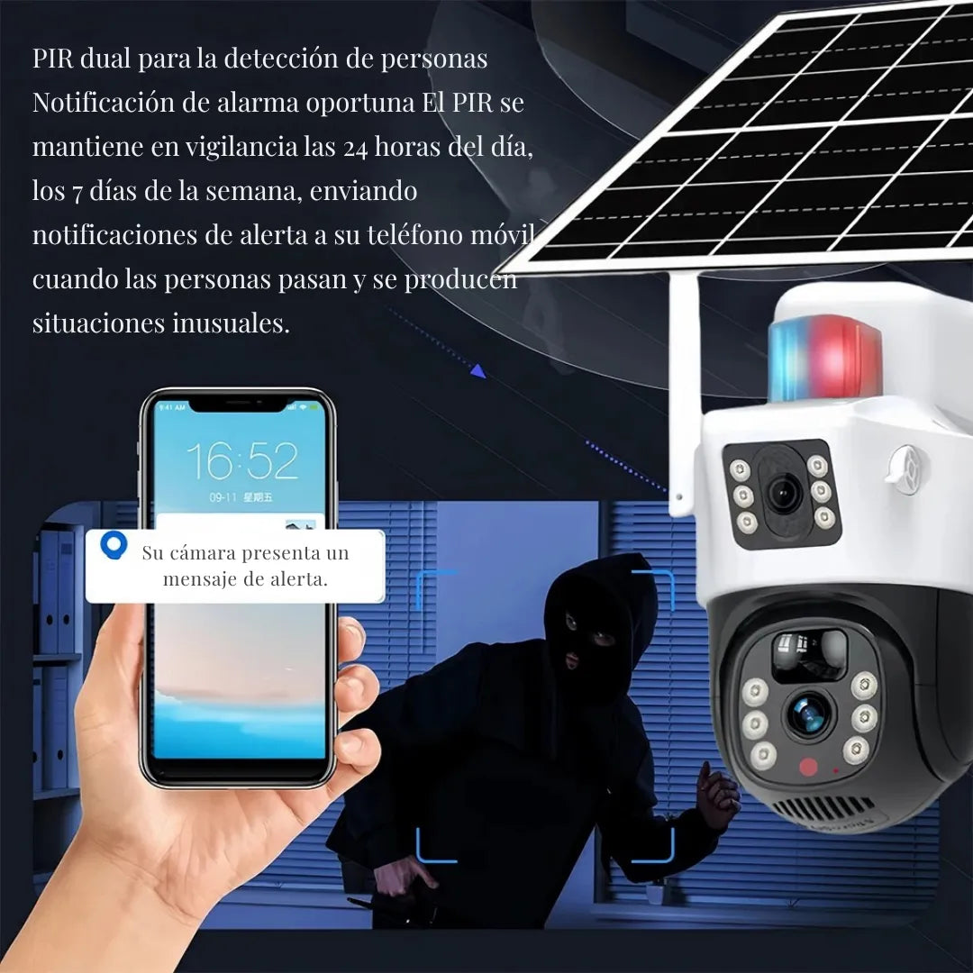Cámara de Seguridad Inalámbrica Solar