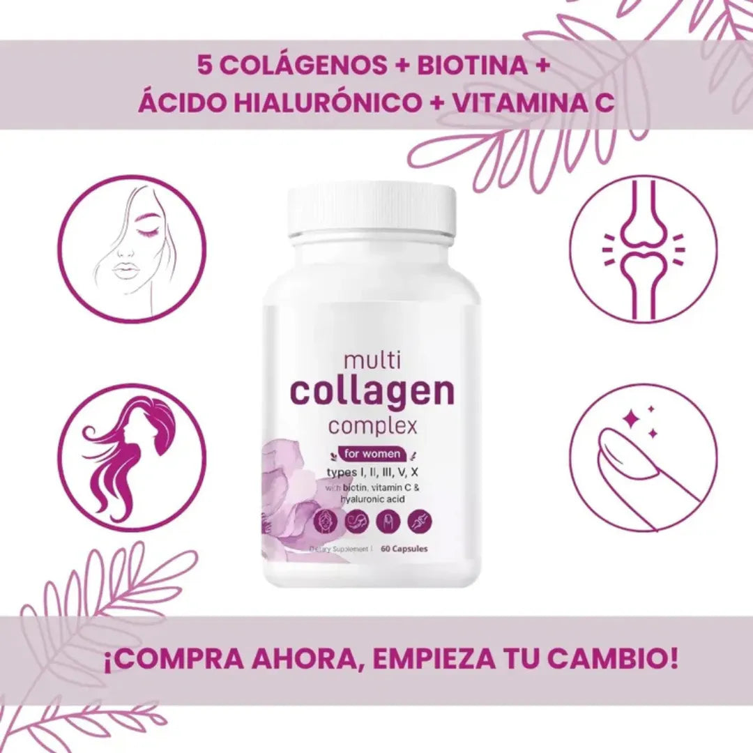 Multi Collagen Complex: Piel, Cabello y Articulaciones